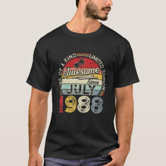 July 1988 Limited Edition Outfit Retro 33Rd Bday G T-Shirt