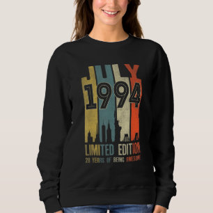 July 1994 28 Year Old 1994 Birthday Sweatshirt