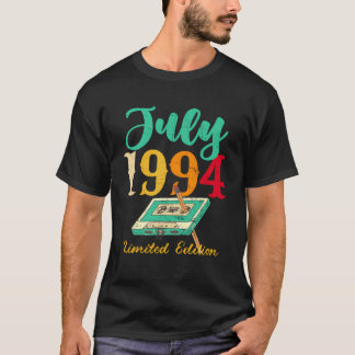 July 1994 Vintage Cassette Pencil 29Th Birthday Re T-Shirt