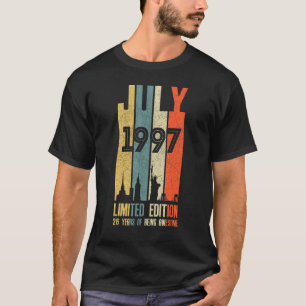 July 1997 26 Birthday 26 Year Old 1997 Birthday Vi T-Shirt