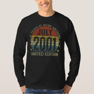 July 2001 21th Birthday 21 Years Old T-Shirt