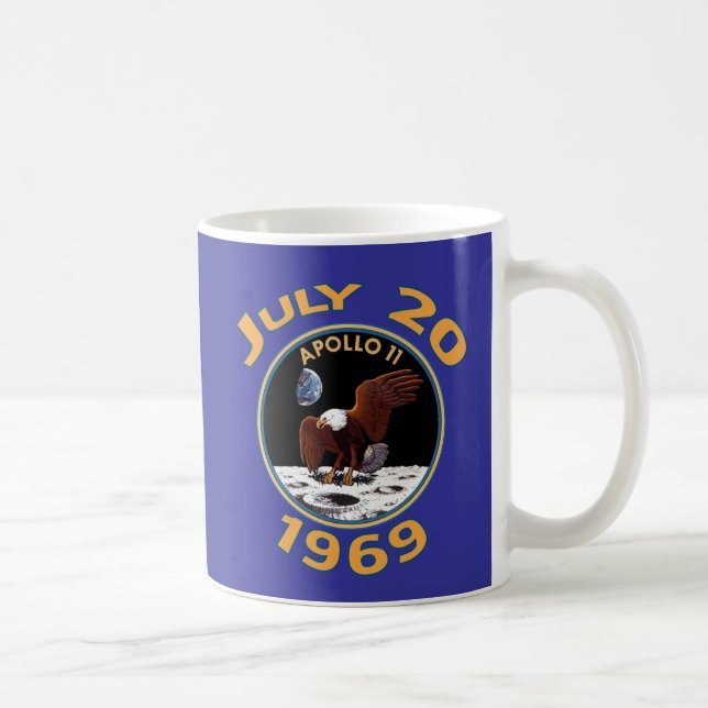July 20, 1969 Apollo 11 Mission to the Moon Coffee Mug (Right)