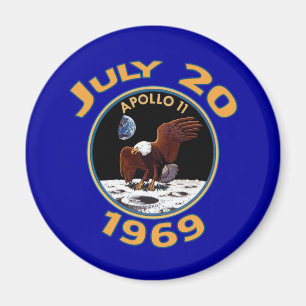 July 20, 1969 Apollo 11 Mission to the Moon Magnet