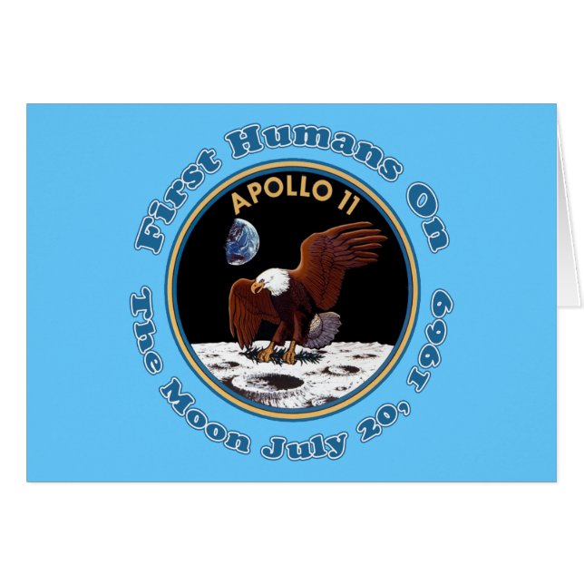 July 20, 1969 Apollo 11 Moon Walk T shirts (Front Horizontal)