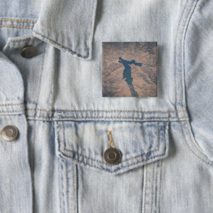 July 4, 2019 - Lake Isabella In California. 15 Cm Square Badge