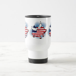 July 4 - 4th of July Patriotic Flying Pig(s) Travel Mug