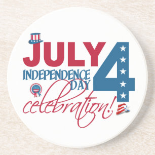 JULY 4 Celebration coaster