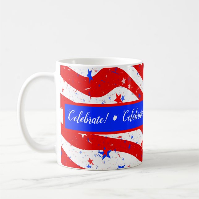 July 4 Celebration Coffee Mug  (Left)