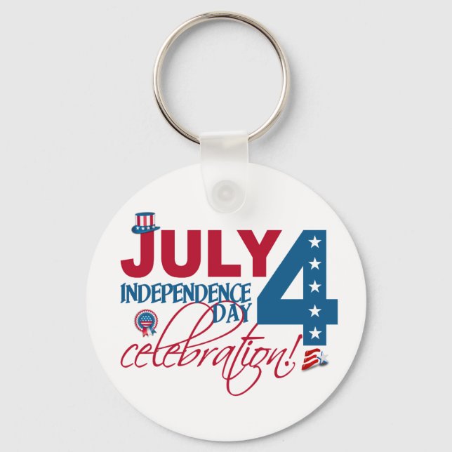 JULY 4 Celebration key chain (Front)