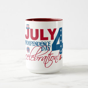 JULY 4 Celebration mug– choose style & color Mug