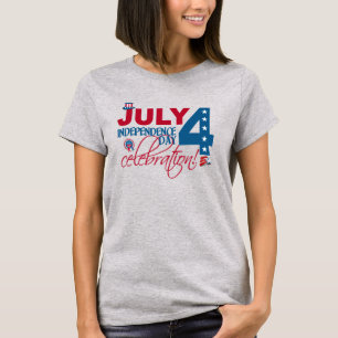 JULY 4 Celebration shirt, double-sided T-Shirt