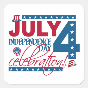 JULY 4 Celebration stickers
