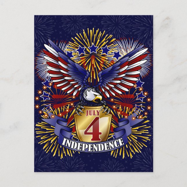 July 4 Independence Postcard (Front)