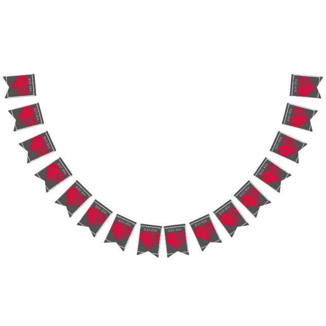 July 4th Americana Heart Bunting (All)