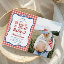 July 4th Baby Shower Baby-Q Baby Shower Photo