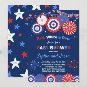 July 4th Baby Shower Invitation 4th of July Shower