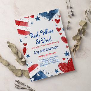 July 4th Baby Shower Invitation 4th of July Shower