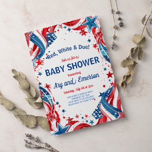 July 4th Baby Shower Invitation 4th of July Shower