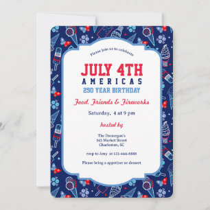 July 4th BBQ Event Invitation