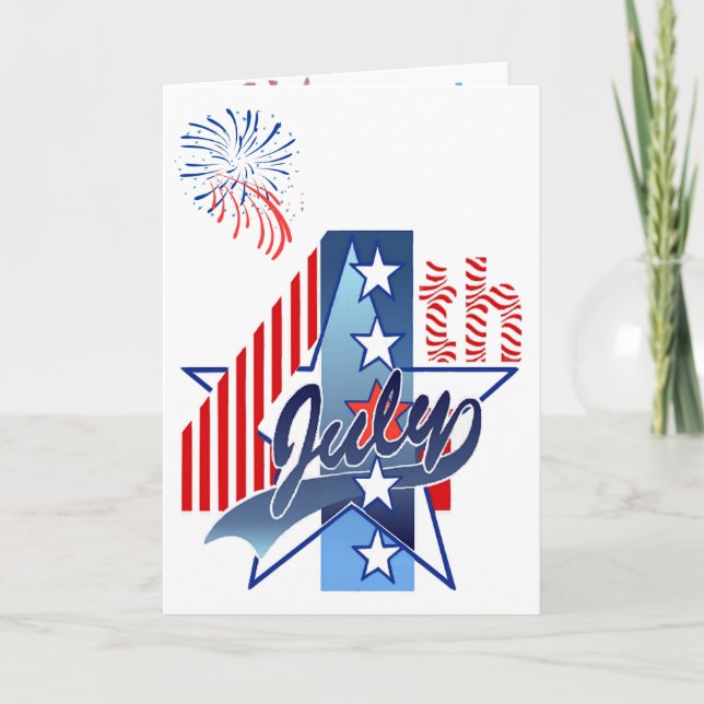 JULY 4th BIRTHDAY by SHARON SHARPE Card (Front)