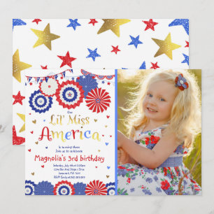 July 4th Birthday Invitation Fourth of July Party