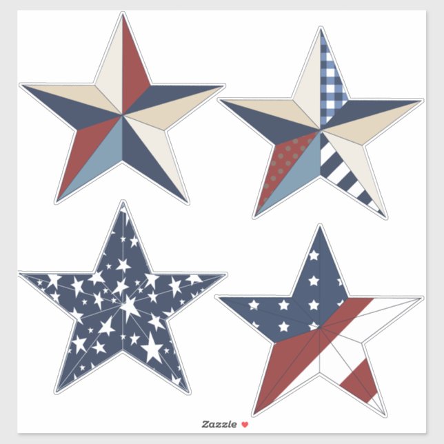 July 4th Celebration | Patriotic Stars (Sheet)