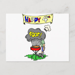 July 4th Cookout Postcard