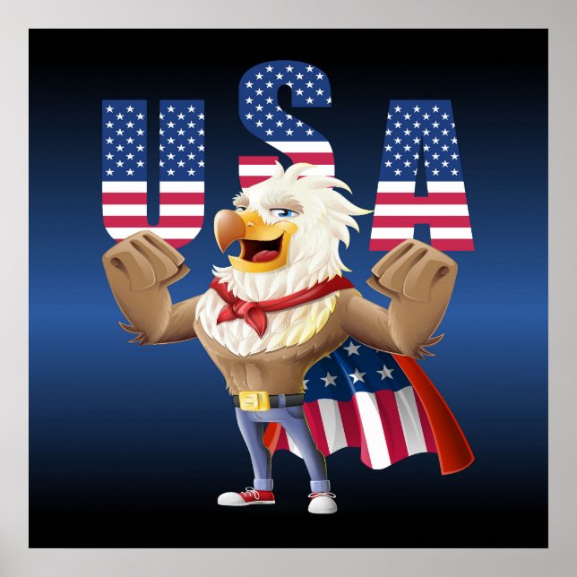 July 4th eagle poster (Front)