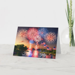 July 4th Fireworks Card