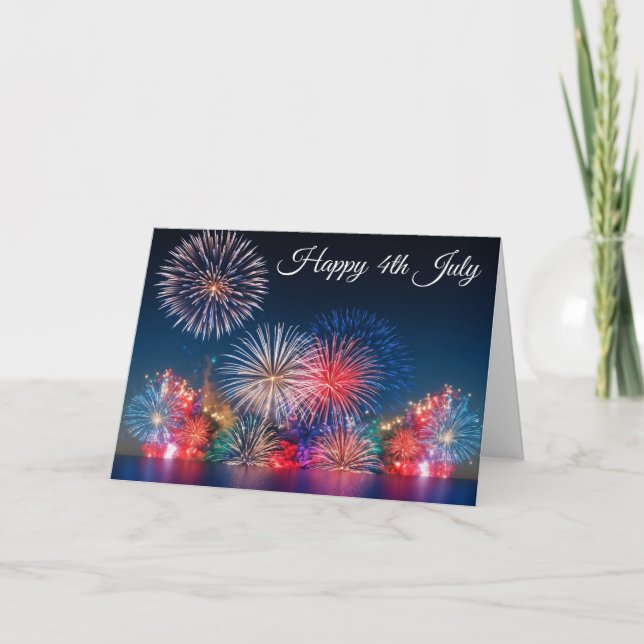 July 4th Fireworks Card (Front)