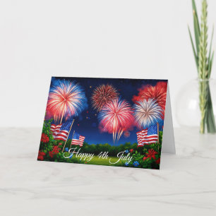 July 4th Fireworks Card