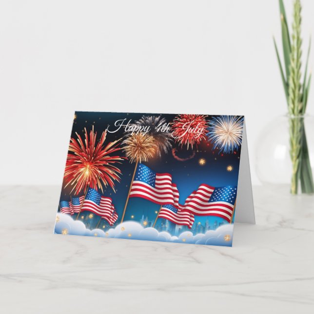 July 4th Fireworks Card (Front)