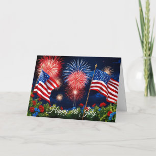 July 4th Fireworks Card
