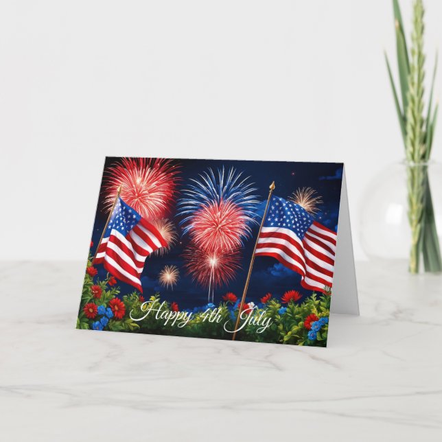 July 4th Fireworks Card (Front)