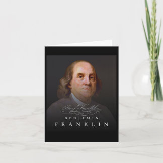 July 4th Founding Father Ben Benjamin Franklin Tee Card