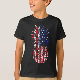 July 4th Fruit & Patriotic USA Flag - American Pin T-Shirt