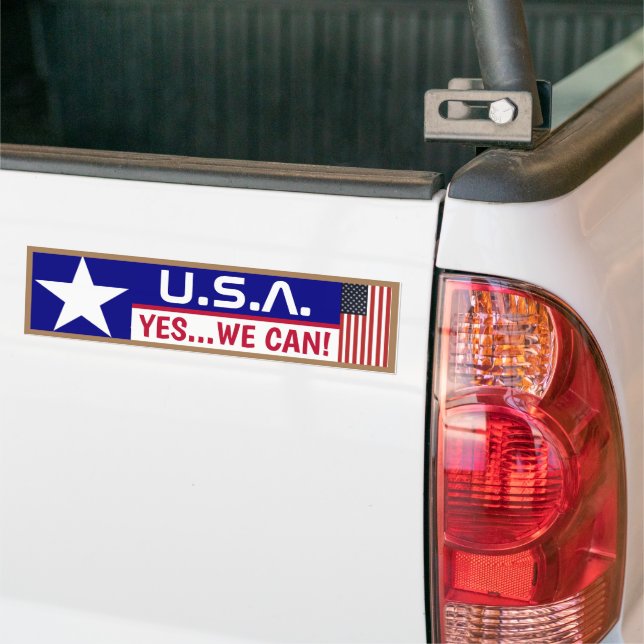 July 4th gear bumper sticker (On Truck)