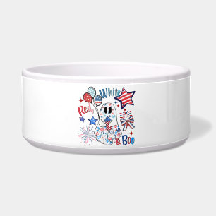 July 4th Ghost Red White Boo Patriotic Halloween
