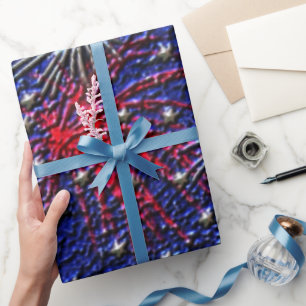 July 4th holiday wrapping paper