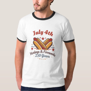 July 4th Hotdogs and Fireworks T-Shirt