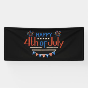 July 4th Independance Day 2.5x6 Vinyl Banner