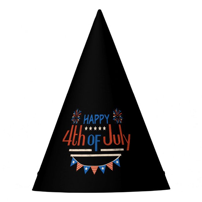 July 4th Independance Day Party Hat (Front)