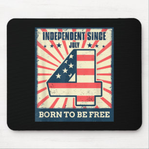 July 4th Independence Day American Freedom Since Mouse Mat
