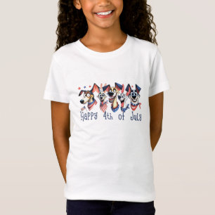 July 4th. Independence Day. Funny Dogs T-Shirt