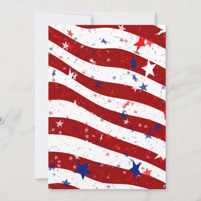 July 4th, Independence Day Party BBQ Invitation (Front)