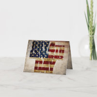 July 4th Independence Day Vintage Flag Design