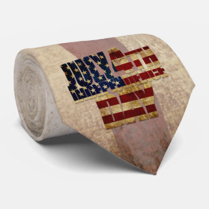July 4th Independence Day Vintage Flag Design Tie