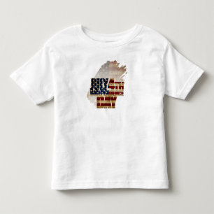 July 4th Independence Day Vintage Flag Design Toddler T-Shirt