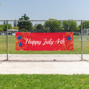 July 4th Indoor Outdoor Custom Banner