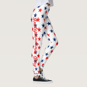 JULY 4th LEGGINGS Stars Parade Jogging Spin Pants